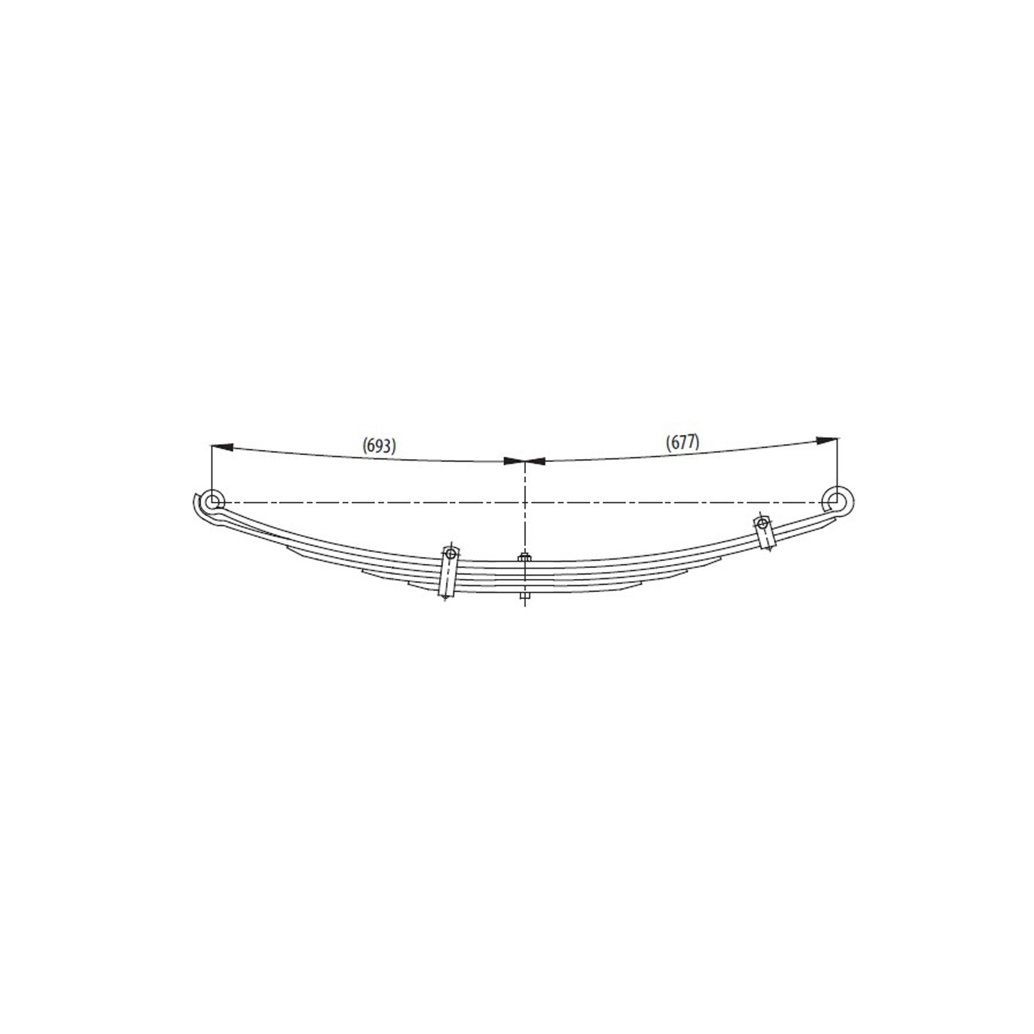 Rear complete Leaf Spring