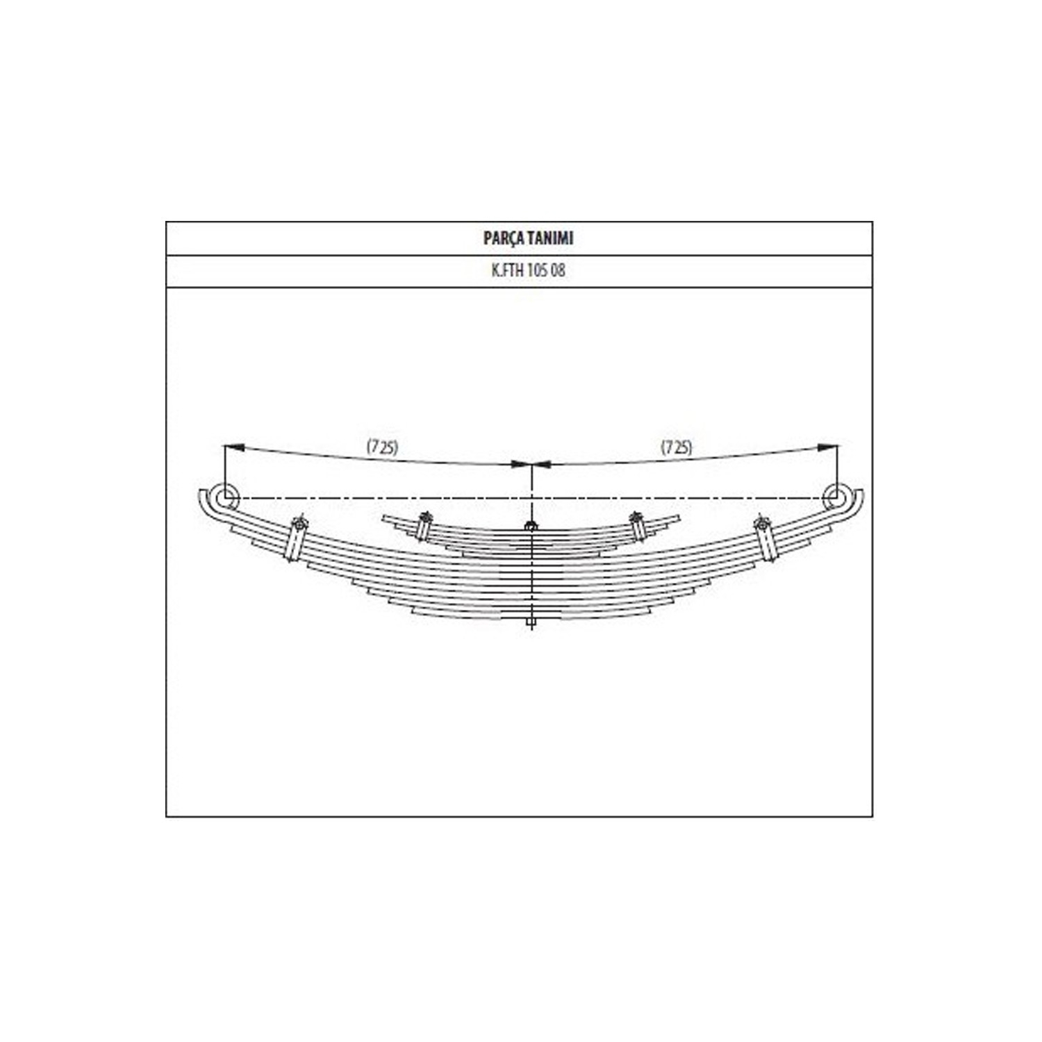 Rear complete Leaf Spring