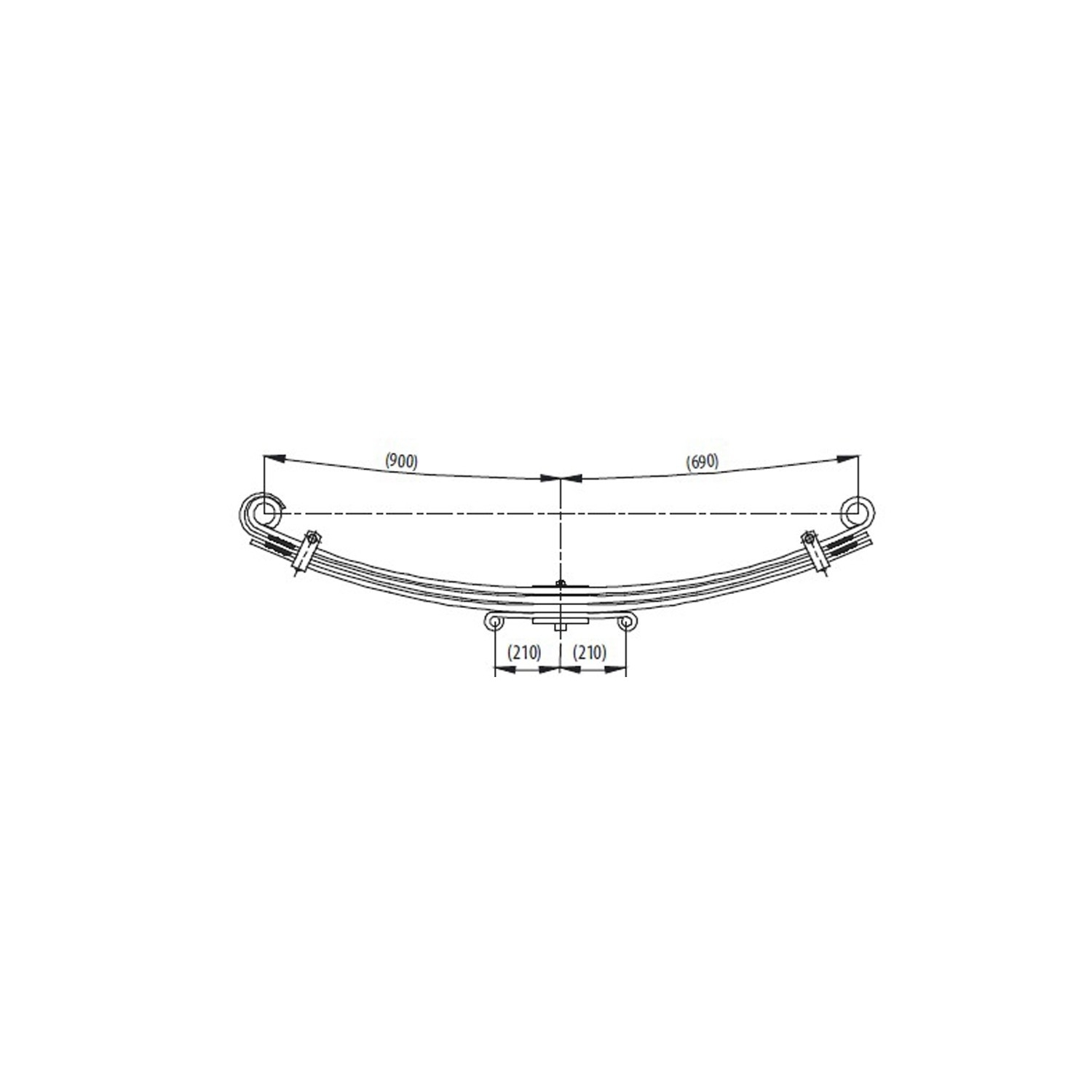 Front complete Leaf Spring