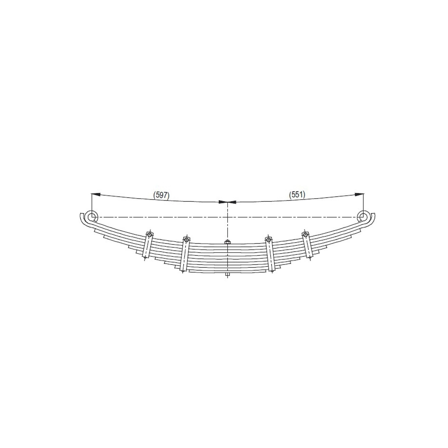 Front complete Leaf Spring