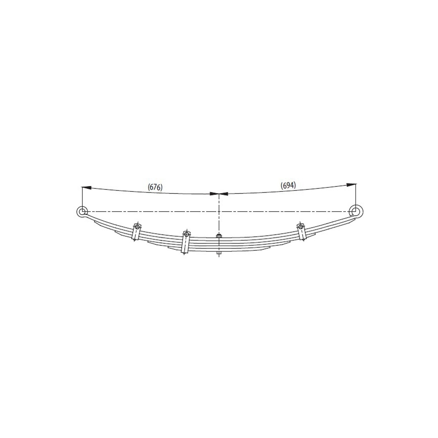 Rear complete Leaf Spring