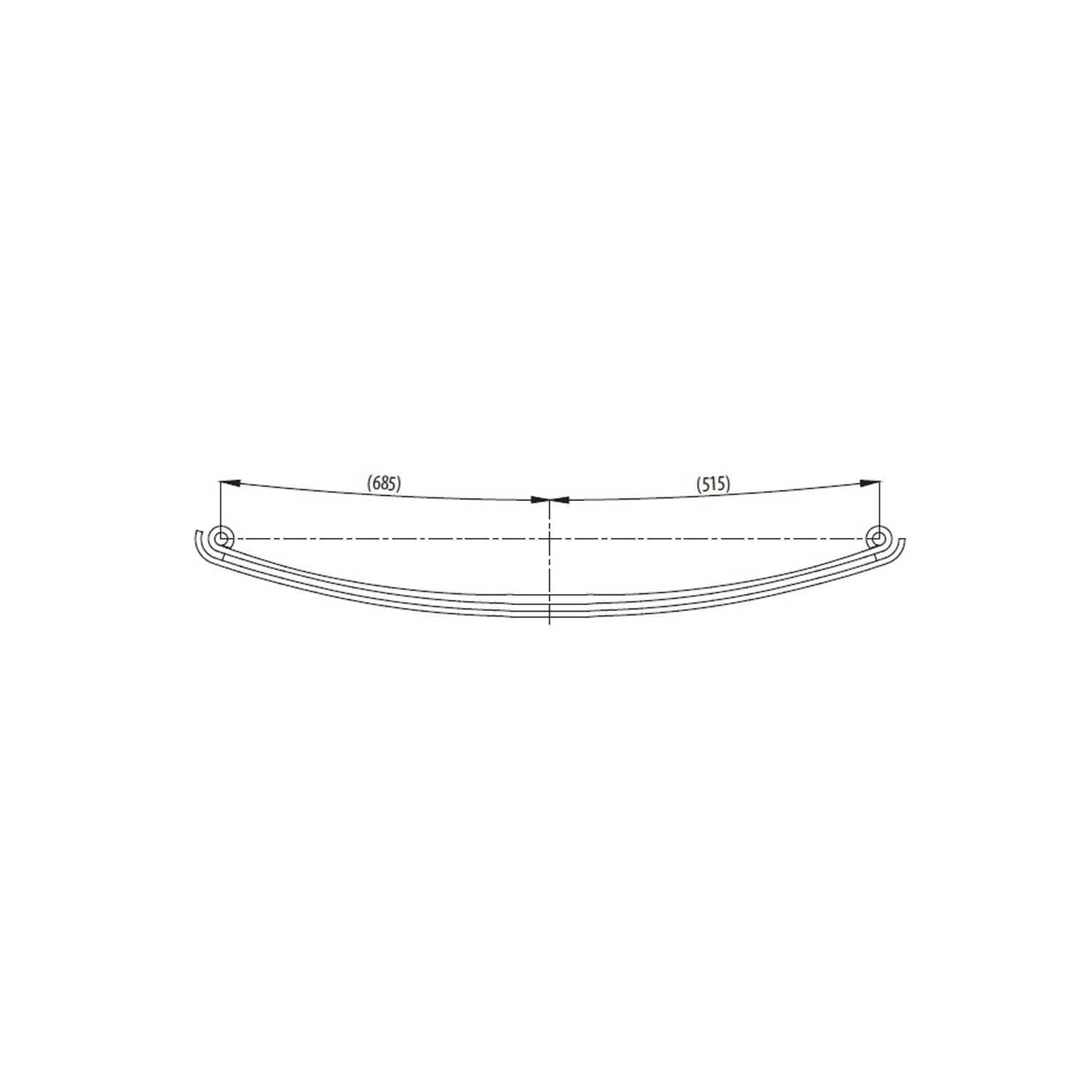 Rear complete layer Leaf Spring