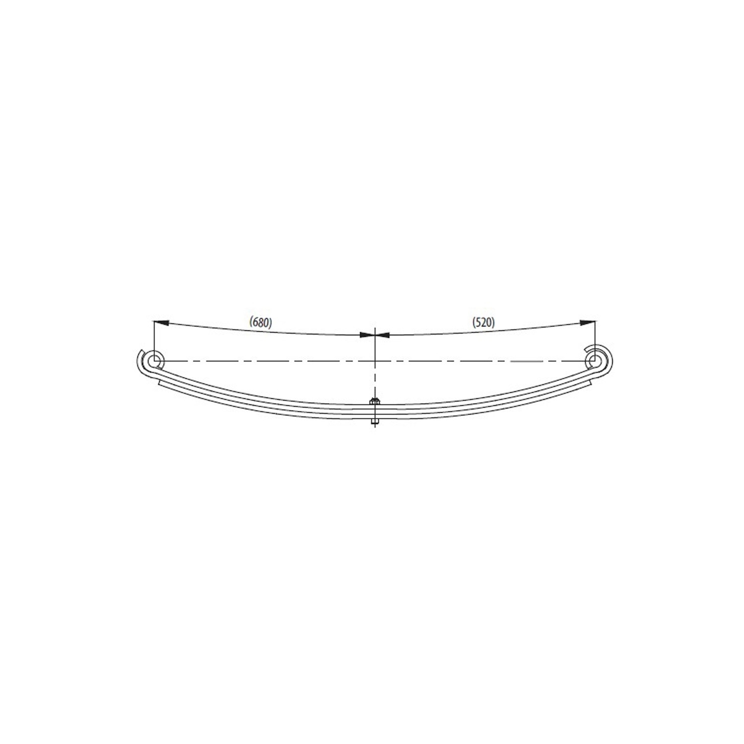 Rear complete Leaf Spring