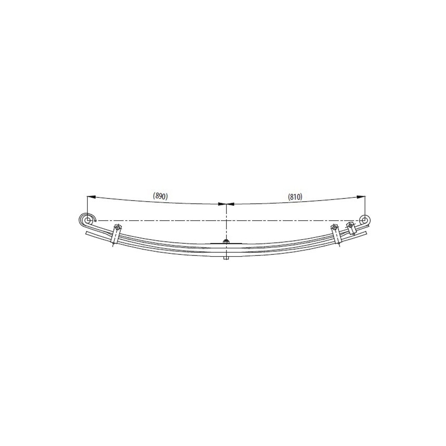 Parabolic complete Leaf Spring