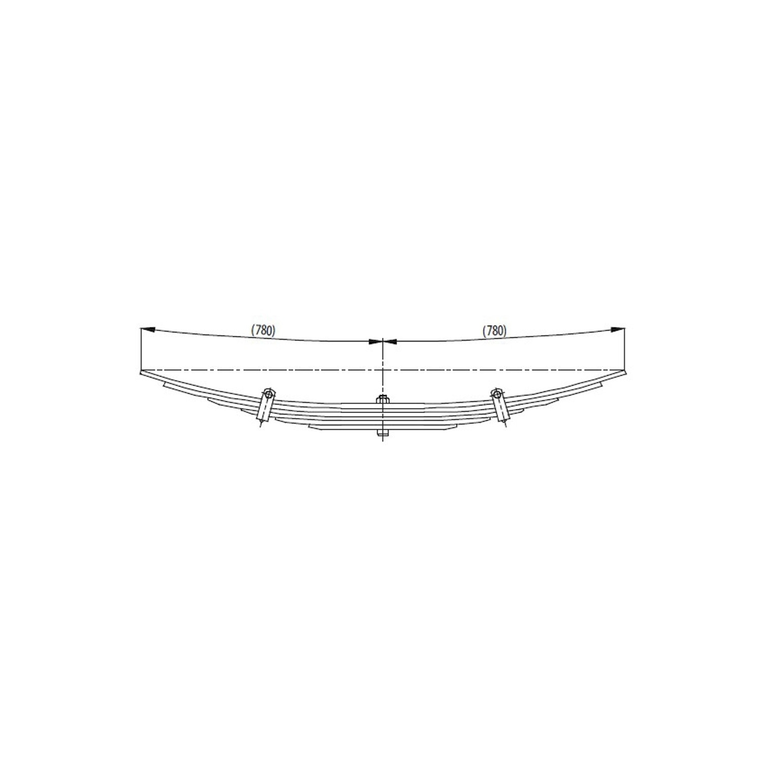 Rear complete Leaf Spring