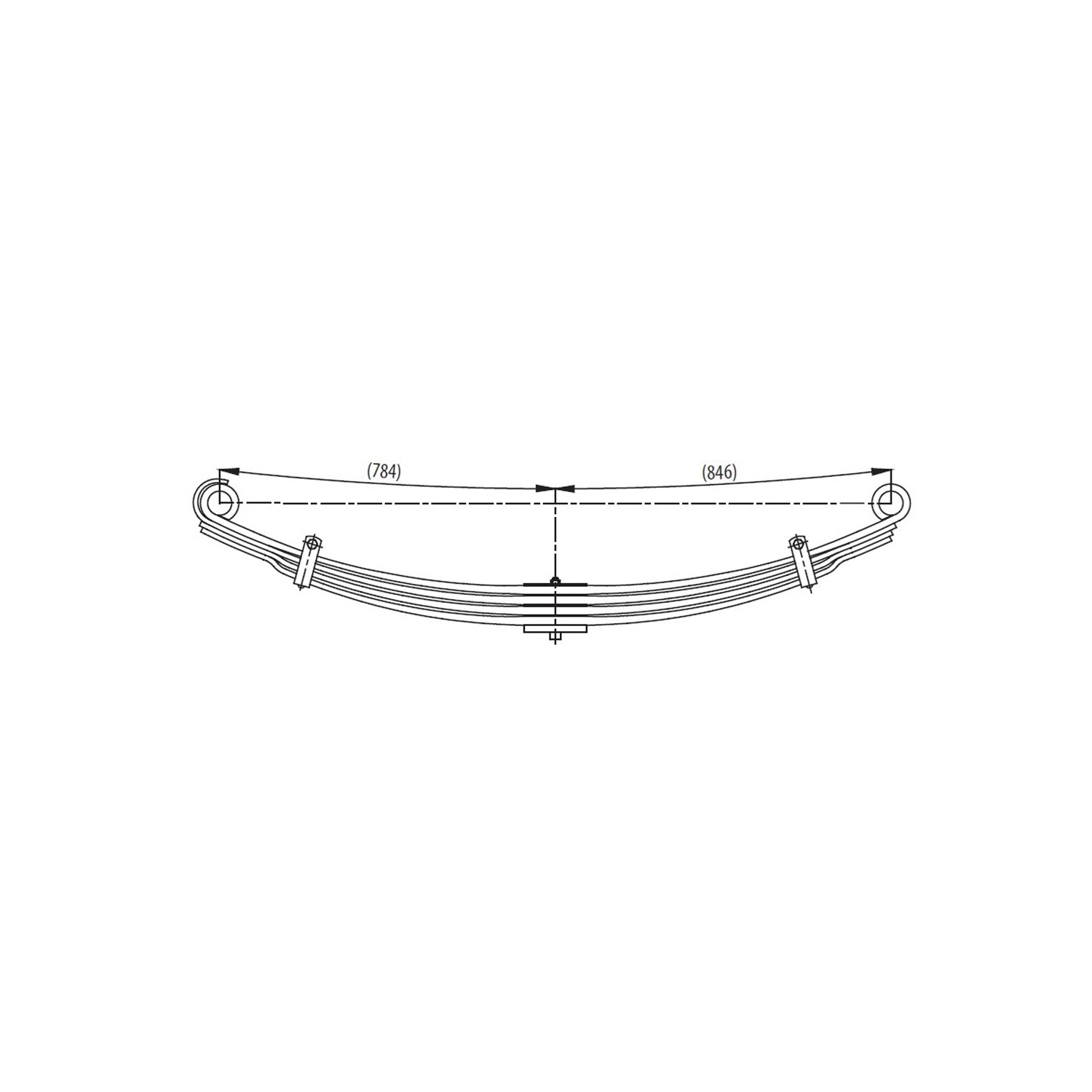 2nd axle complete  Leaf Spring